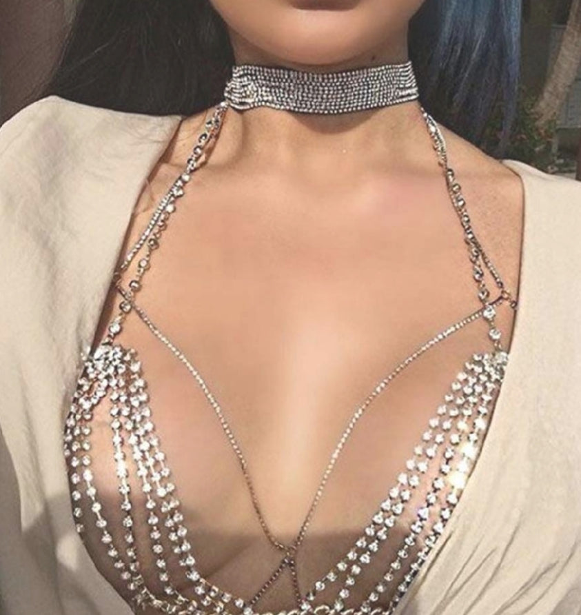 rhinestone bralette