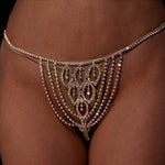 sexy rhinestone thong