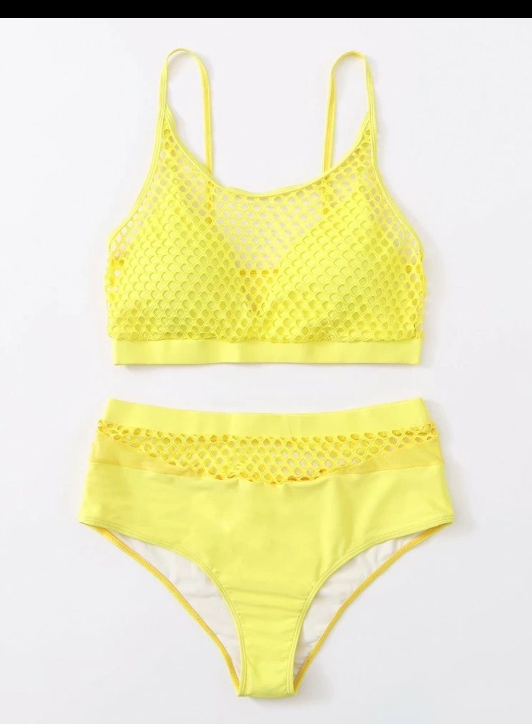 fishnet high waisted bikini